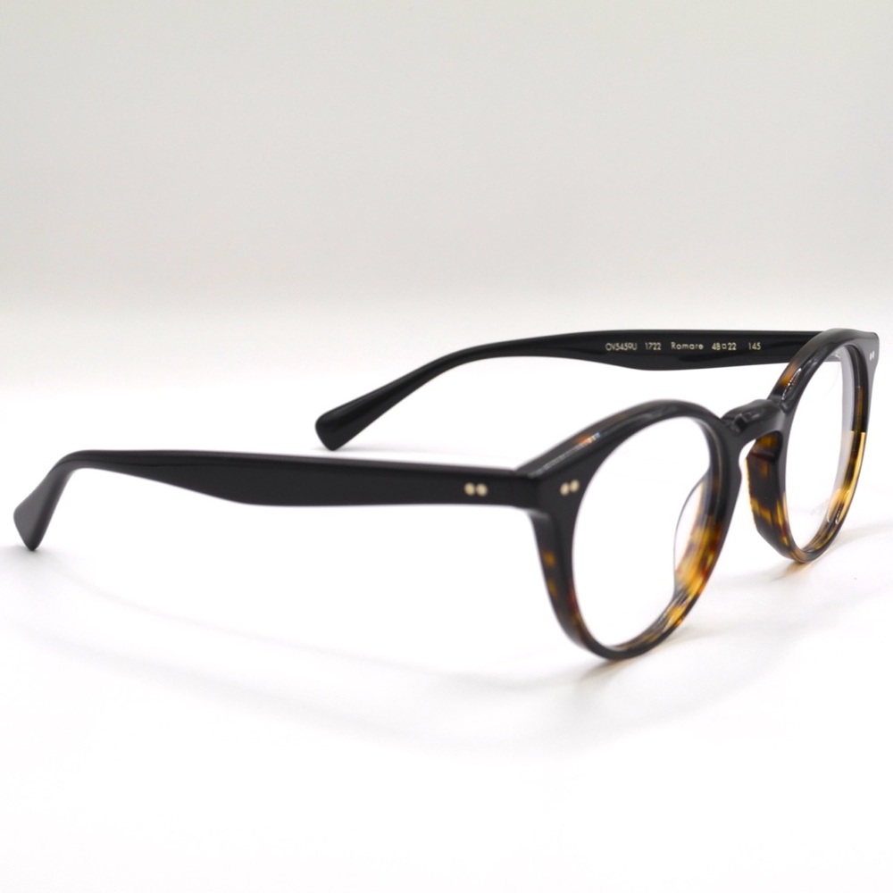 Oliver Peoples OV5459U Romare Eyeglasses 48-22-145 Black Gradient Havana - Picture 3 of 15